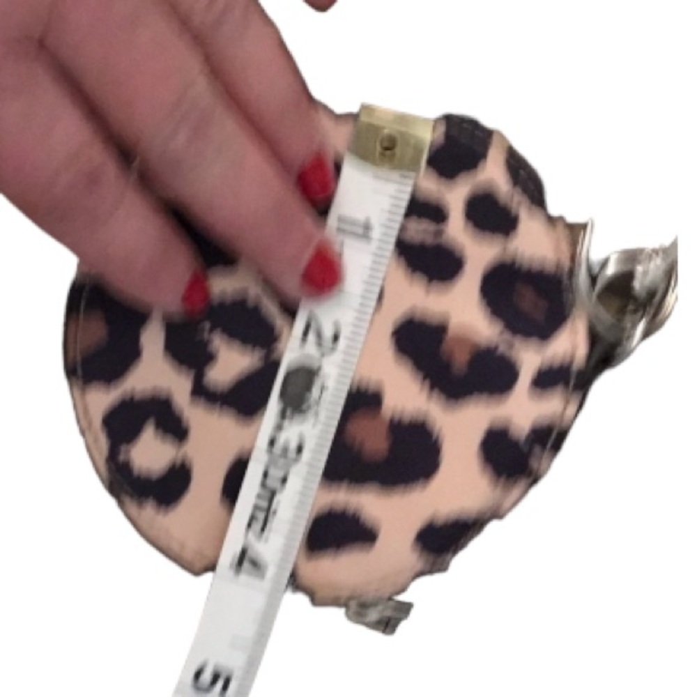 TAYLOR RODEN animal print zip  coin / card case key chain